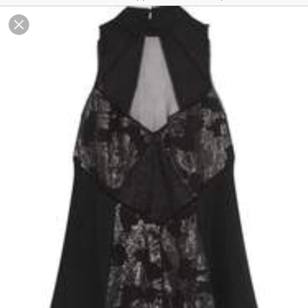 NWT Haute Hippie Black Metallic Top